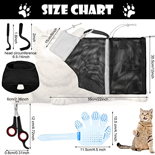Patelai 5-Piece Cat Bathing and Grooming Kit for Effortless Pet Cleaning - Image 2