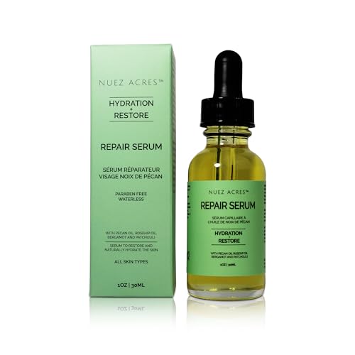 Pecan Skin Repair Serum,Even Skin Tone, Eye Area, Skin Recovering, hydrating, Face Serum, Natural, Cruelty-Free, Paraben-Free & Chemical-Free
