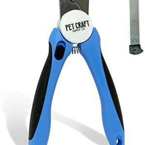 Pet Craft Supply Dog & Cat Pets Nail Clippers and Trimmers - with Safety Guard to Avoid Over Cutting, Bonus Nail File - Essential Puppies Supplies Grooming Kit