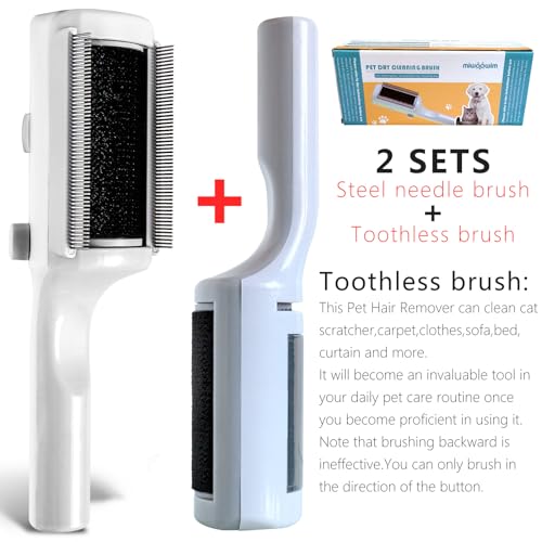 Gentle Grooming Pet Dry Cleaning Brush Soft Bristles for Cats and Dogs - Image 5