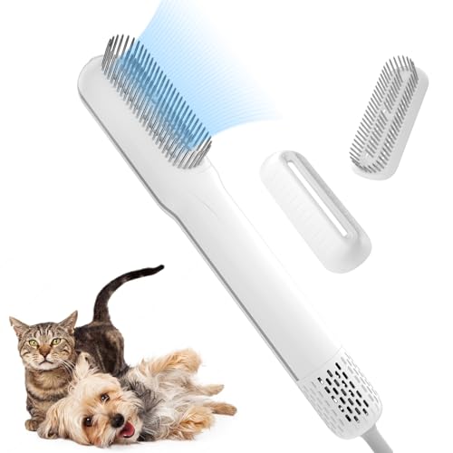 Pet Grooming 2-in-1 Dryer Brush 800W Quiet Portable for Small Medium Cats Dogs