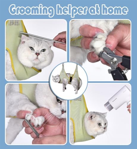 Pet Grooming Hammock for Dogs & Cat, Dog Grooming Harness, Nail Clippers, Nail Trimmers, Scissors with Dog Sling for Nail Clipping Grooming Trimming - Image 4