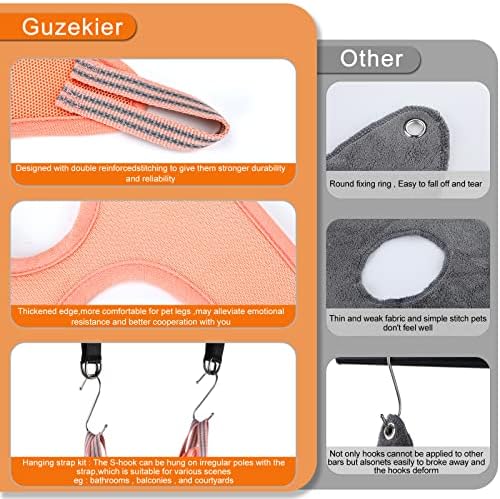 Pink X-Small Pet Grooming Hammock Kit with Nail Clippers and Comb - Image 3