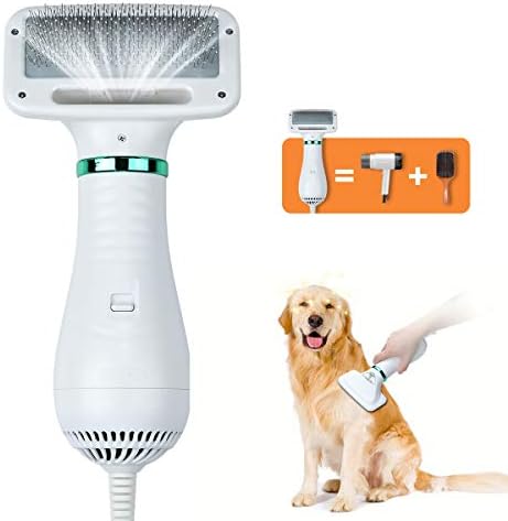 2-in-1 Pet Grooming Hair Dryer with Massage Comb for Small and Medium Dogs and Cats