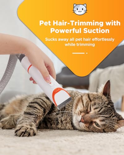 Pet Vacuum Attachment for Dogs Grooming, 2-in-1 Dog Brush Vacuum Attachment for Shedding, Compatible with Shark, Dyson, Miele, Shop Vac and Most Vacuum Cleaners, Interface Diameter 1.35”-1.85“ - Image 3
