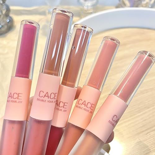 Petansy 6 Colors Liquid Lipstick with Moisturizing Lip Gloss, Long-Lasting ultra-pigmented high-shine lip color Makeup, Dual Ended Lipstick & Gloss for Women - Image 6