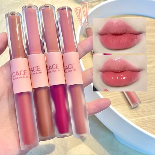 Petansy 6 Colors Liquid Lipstick with Moisturizing Lip Gloss, Long-Lasting ultra-pigmented high-shine lip color Makeup, Dual Ended Lipstick & Gloss for Women - Image 5
