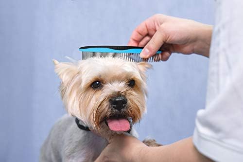 Pets First 2 Pack Dog Comb Small & Large PET Comb for Small & Large Breeds & Areas. Premium Anti-Slip Comfort Grip Ergonomic Handle for Your Dog & Cat with Durable Stainless-Steel - Image 5