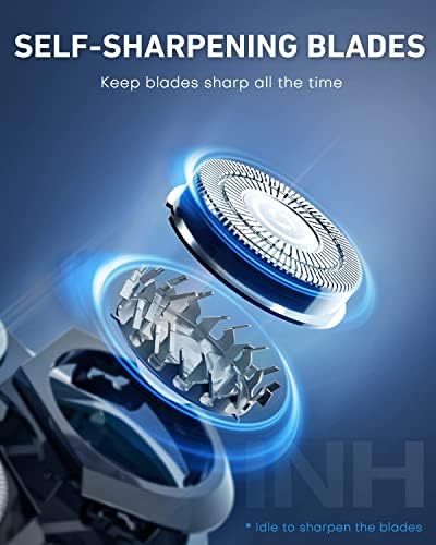 PFAY Electric Razor for Men with Detachable Head, Waterproof, Rechargeable, Fast Charging, Includes Trimmer - Image 3