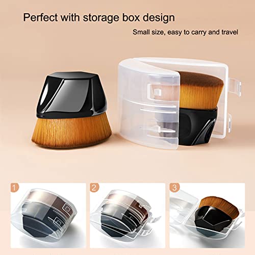 PHOERA 5-Piece Full Coverage Foundation Set with CC Cream, Primer, Powder, and Kabuki Brushes - Image 6