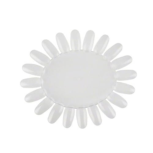POPETPOP 10 Piece Nail Polish Display Wheel Practice Set with Fake Nail Tips