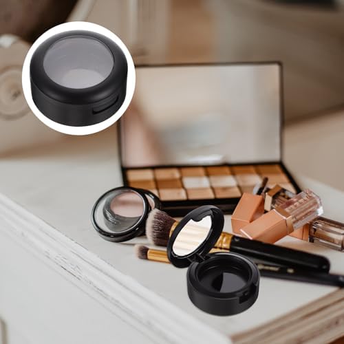 POPETPOP Empty Makeup Eyeshadow Box, 8pcs Single Color Eyeshadow Case Travel Eyeshadow Container for Eyeshadow Lipstick Cosmetics Women Girls (Matt black) - Image 8