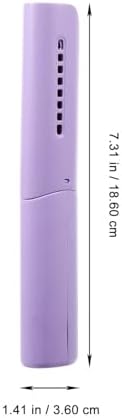 Portable Cordless Rechargeable Hair Straightener Brush and Comb for Women, Purple, 2-in-1 Styling Tool - Image 3