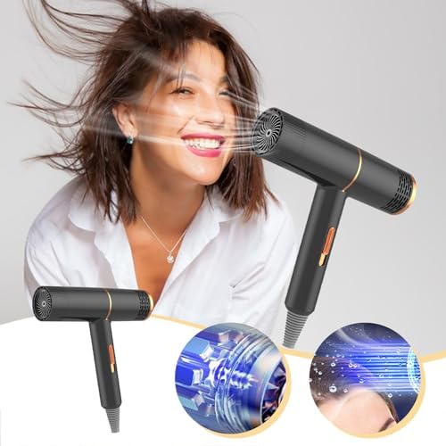 Ionic Travel Hair Dryer with Attachments and Fast Drying, Constant Temperature - Image 8