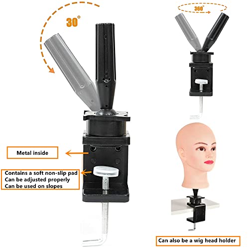 Practice Hand for Acrylic Nails, Professional Nail Practice Hand Fake Hand for Nail Practice Mannequin Hands for Nails Practice Nail Training Practice Hand for Acrylic Nail Kit(with Clamp Holder) - Image 6
