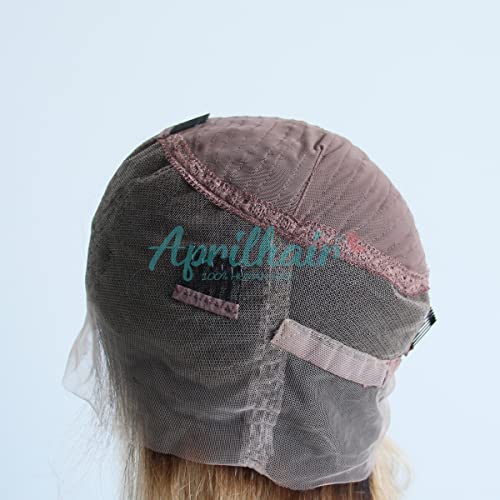 Pre-plucked Ombre #1B/27 Dark Root Honey Blonde 360 Lace Frontal Wigs Straight Glueless 150% Density Brazilian Virgin Human Hair With Baby Hair Full (20" inch, Straight) - Image 3