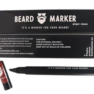 Ginger-Charm Waterproof Beard Filler Pen for Reddish-Brown Hair 50ml Capacity