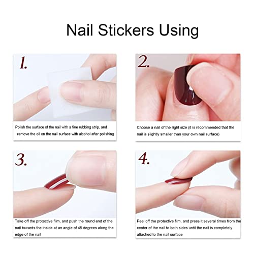 Long Coffin Flower Pattern Press On Nails 24 Piece Full Cover for Women - Image 6