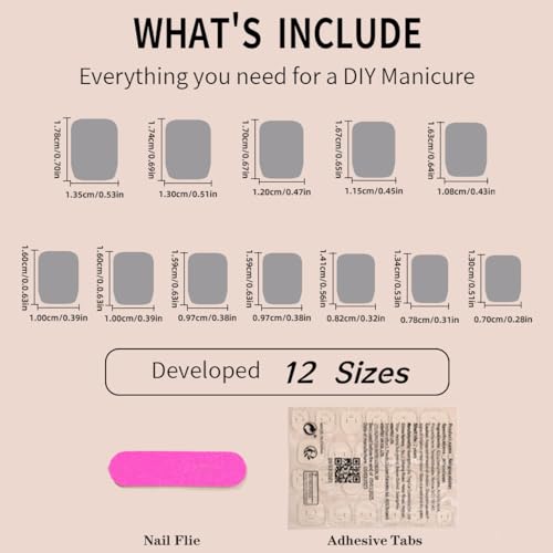 Press on Nails Short White French Tip Press on Nails Square Shape Fake Nails Glossy Pink Glue on Nails with White Tips Designs Cute Square French Stick on Nails Short for Women, 24Pcs - Image 4