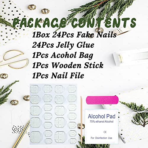 Press on Toenails Short French White Fake Toenails Natural False Toenails Short Square Coffin Toe Nails with Rhinestones Design Soft French Glue Press on Nails for Women Girls Tip Nail Art Manicure - Image 5