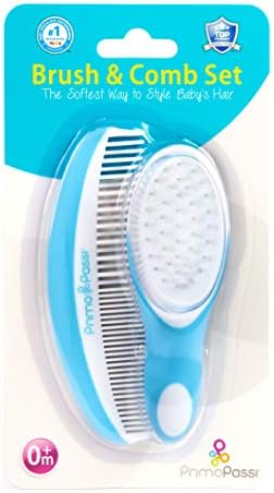 Primo Passi - Comb and Brush Set | Baby Hair Brush and Comb Set for Newborns and Toddlers, Baby Girl and Baby Boy (Blue) - Image 5