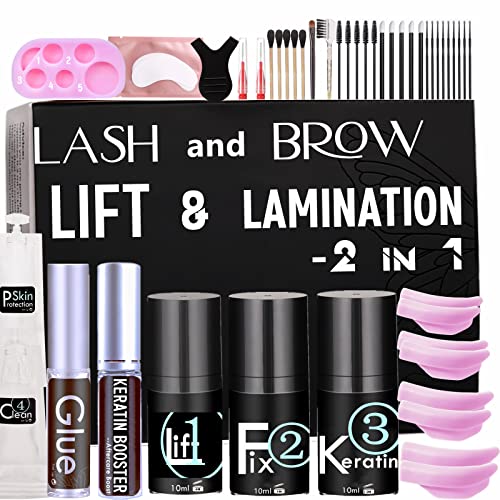 Professional 2-in-1 Lash Lift and Brow Lamination Kit 15 Applications