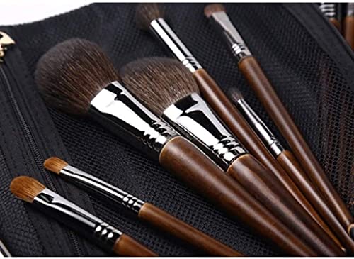 Professional Makeup Apron, 24 Pcs Professional Premium Synthetic Bionic Fiber Foundation Powder Concealers Eye Shadows Makeup Brushes Set The brush feels comfortable - Image 3