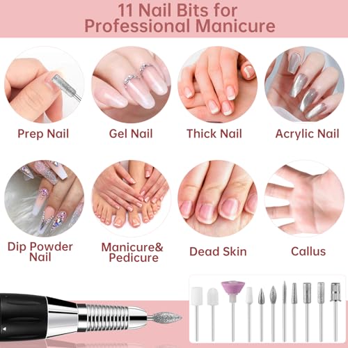 Rechargeable 35000RPM Professional Nail Drill Machine with LCD Display and 11 Bits - Image 5