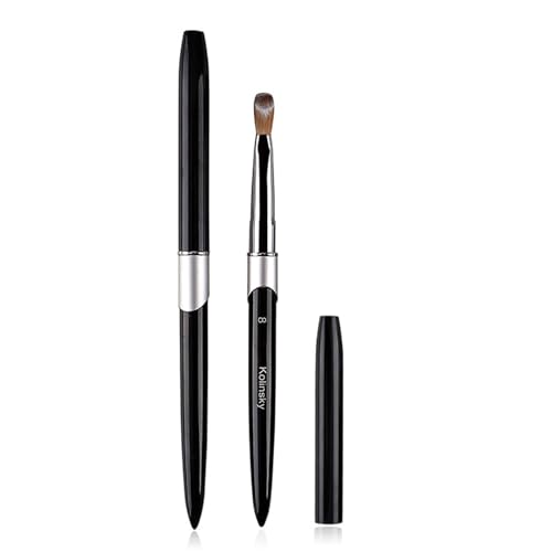 Professional Nail Pen Art Brush with Metal Handle Soft Faux Mink Bristles Multifunctional Uv Gel Carving for Acrylic Liquid Powder Painting Manicure 8 - Image 5