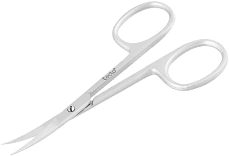 Professional Nail Scissors, Stainless Steel Manicure Scissors, Sharp Cuticle Scissors, Multi-Purpose Curved Small Scissors Beauty for Manicure, Eyelashes, Eyebrow, Toenail for Women and Men - Image 9