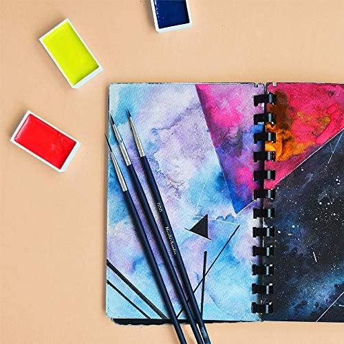 15 Piece Professional Paint Brush Set with Organizing Case for Watercolor, Acrylic, Gouache, Oil - Image 3