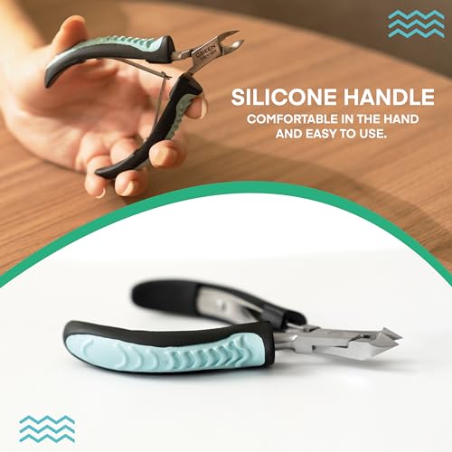 Professional Stainless Steel Cuticle Trimmer with Non-Slip Grip Handle for Nail Care - Image 5