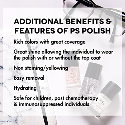 PS Polish All Natural Nail Polish, Safe Non-Toxic Professional Grade Vegan Nail Polish Lacquer, Best No Chip Polish for Thin, Cracked, Peeling Nails (Ice) - Image 3
