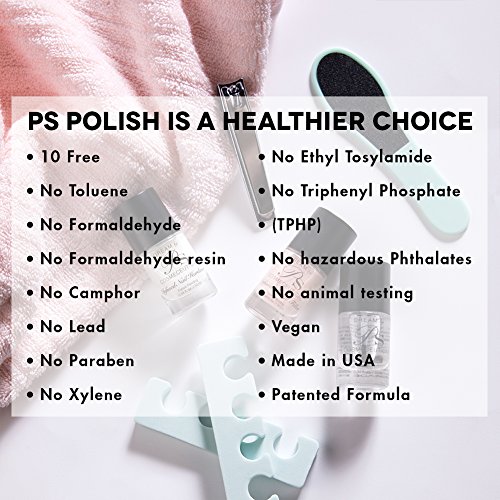 PS Polish All Natural Nail Polish, Safe Non-Toxic Professional Grade Vegan Nail Polish Lacquer, Best No Chip Polish for Thin, Cracked, Peeling Nails (Ice) - Image 2