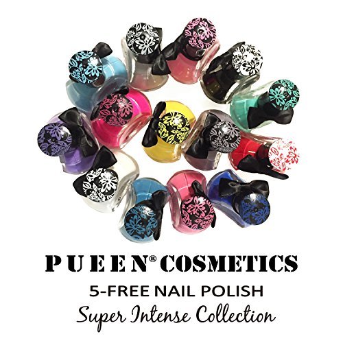PUEEN Super Intense Nail Polish For Nail Stamping Big 5-FREE Formula Nail Color Lacquer (803 - Royal Blue)-BH000495 - Image 4