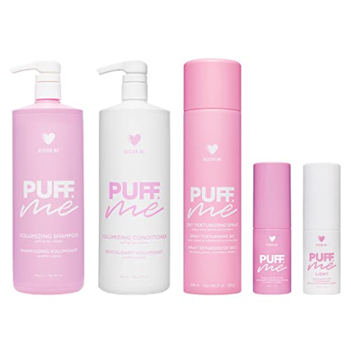 PUFF.ME Hair Volume Shampoo and Conditioner Bundle by DESIGNME | Paraben & Sulfate Free Shampoo & Color Conditioner Enriched with Sunflower Seed Oil | Color-Safe Hair Volumizer Set, (32 Fl Oz Each) - Image 5