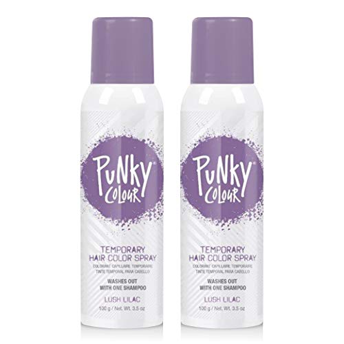 Punky Pastel Temporary Hair Color Spray, Lush Lilac, 3.5 oz, 2-Pack