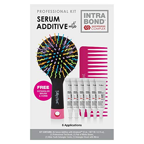 Punky Professional Kit Serum Additive with Intrabond Hair Repairing Complex, w/Free Detangler Brush & Comb, 6 Applications