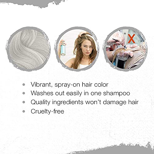 Punky Temporary Hair Color Spray, Siberian White, Non-Damaging, Quick Drying Hair Dye Instant Vivid Hair Color, 3.5 oz, 2-Pack - Image 5