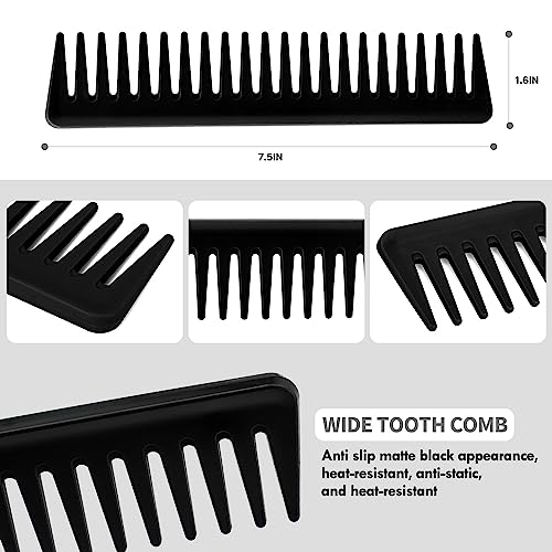 Purple 4-Piece Detangling Curly Hair Brush Set for Adults and Kids - Image 6