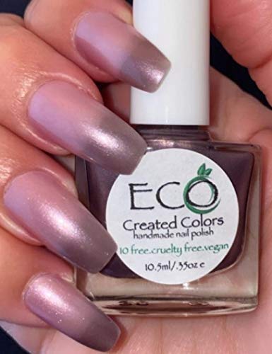 Purple Shimmer Thermal Color Changing Nail Polish, Purple to Pink Polish : Twilight - Image 2