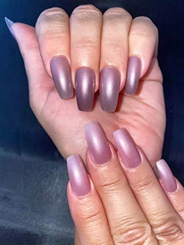 Purple Shimmer Thermal Color Changing Nail Polish, Purple to Pink Polish : Twilight - Image 6