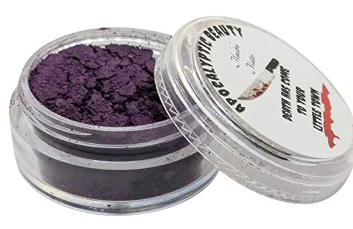Purple/Pink Loose Eyeshadow - Indie Makeup - 100% vegan & cruelty-free beauty products inspired by horror, pop culture, and the absurd (Matte Dark Plum) - Image 2