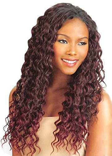 Que MALAYSIAN REGGAE TWIST 5PCS Human Hair Blended Weave (RED)