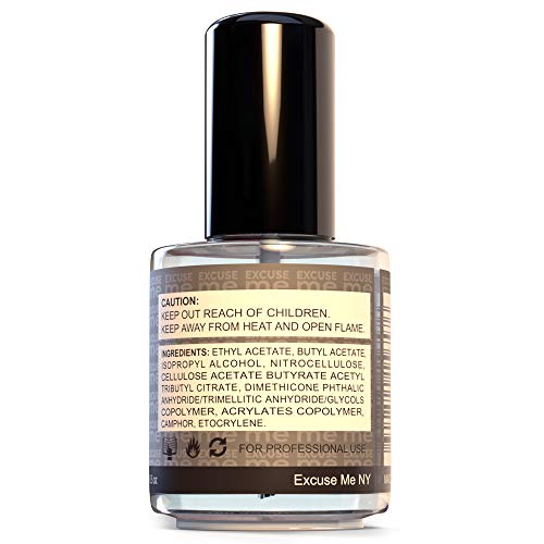 Quick Dry Fast Drying Super Shiny Nail Polish Top Coat 0.5 oz 15ml - Image 2
