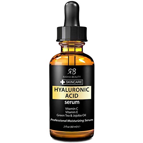 Radha Beauty Hyaluronic Acid Complete Facial Care Kit - 3-in-1 Anti-Aging Set with Cleanser, Serum, and Moisturizer for Wrinkles, and Dark Spots. Day & Night Brightening Skincare Gift Set - Image 4