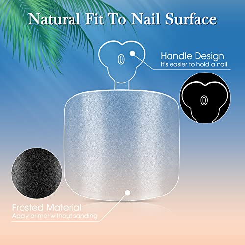 Ranrose Square Toe Nail Tips - 120Pcs Full Cover Soft Gel Tips Full Matte & 240PC Full Cover Acrylic Toenails 12 Sizes White False Toe Foot Short Press on Artificial Fake Toenails for Salon DIY - Image 4