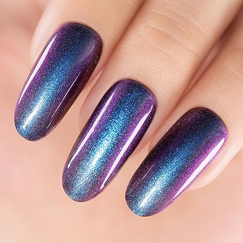 RARJSM 15ml Dark Blue Purple Chameleon Gel Nail Polish for Stunning Manicures - Image 2