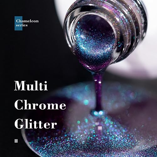 RARJSM 15ml Dark Blue Purple Chameleon Gel Nail Polish for Stunning Manicures - Image 5
