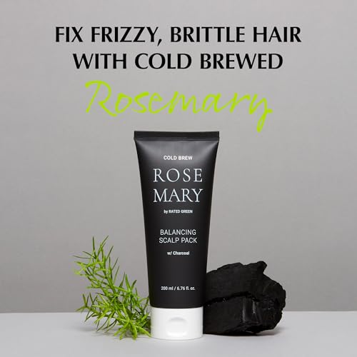 RATED GREEN COLD BREW Rosemary Balancing Scalp Pack w/Charcoal | Korean Hair Care Hair Conditioning Mask | Deep Conditioning Hair Mask for Dry Damaged Hair | Hydrating Hair Mask, 6.76 Fl. Oz - Image 2